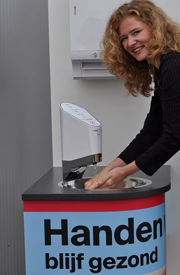 Automatische zeepuitgifte kraankop om handen te wassen