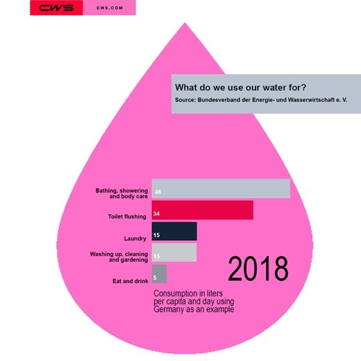 Wasserverbrauch Grafik