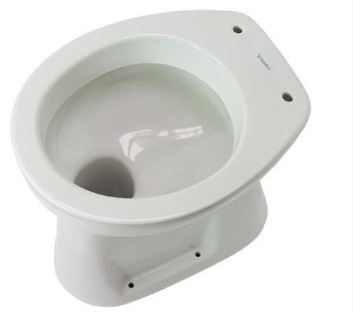 Toilet with a plateau