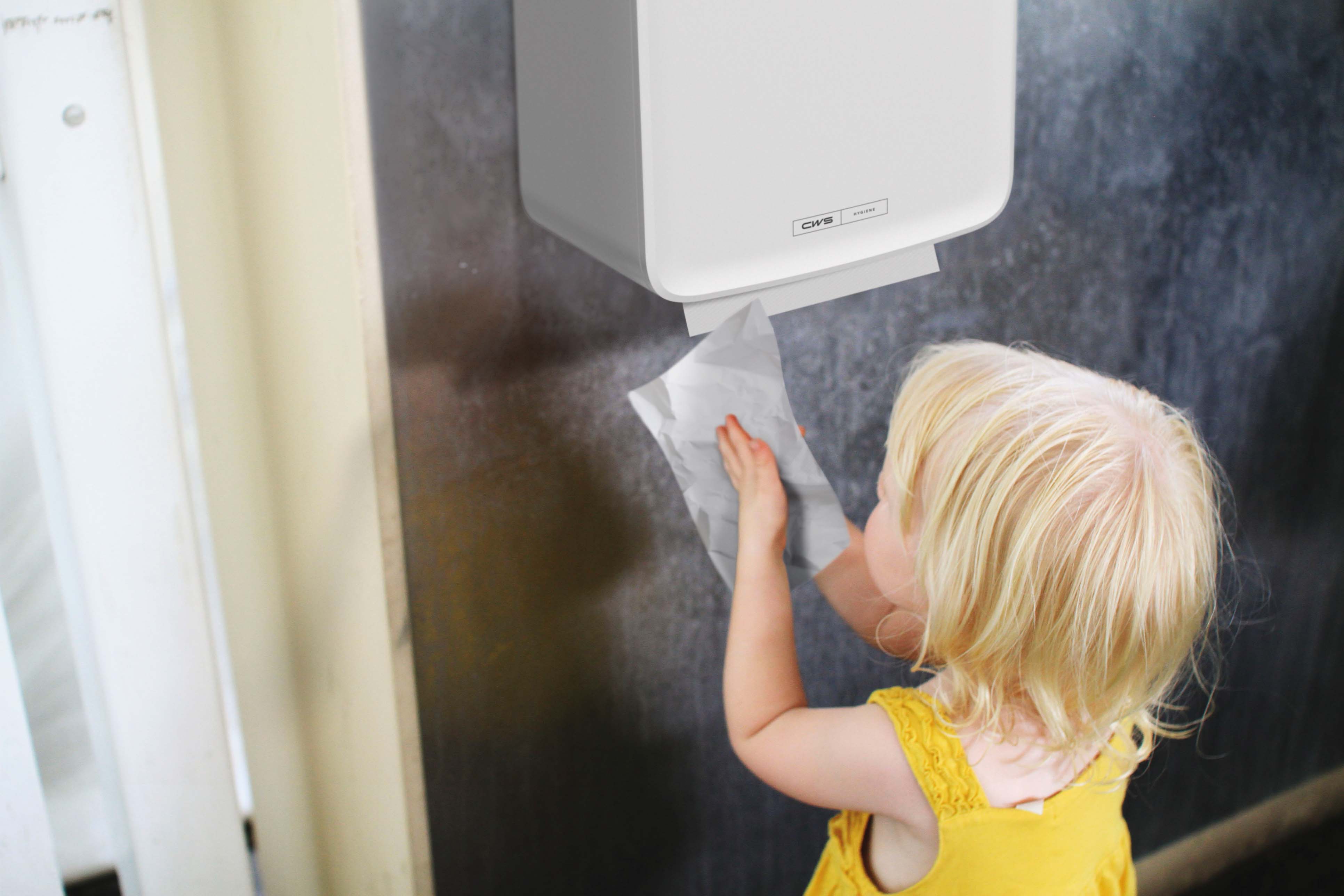 Distributeurs d’essuie-mains en tissu ou de papier plié | CWS Hygiene
