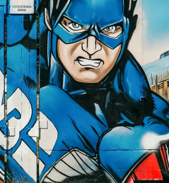 Captain America graffiti