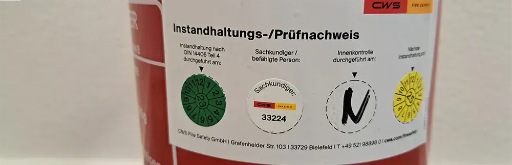 Prüfplakette-Feuerlöscher-Beispiel-CWS Fire Safety