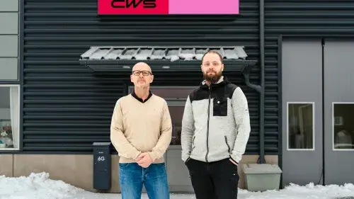 David Sköld och Peter Larsson framför CWS Umeå