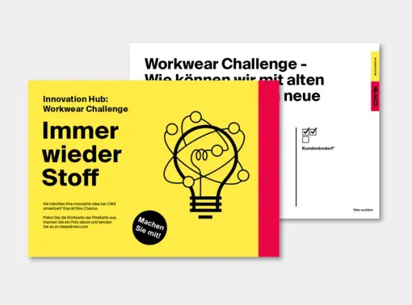 Invitation CWS Workwear Challenge postcard
