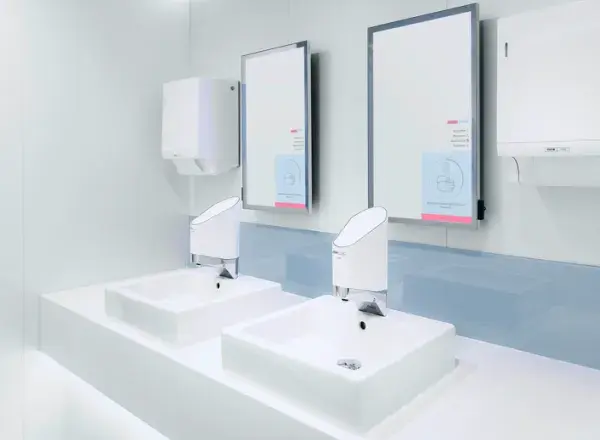 CWS Smart Wash Plus: Digital Mirror with Smart Wash tab