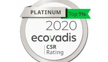 Platinum Auszeichnung für CWS durch ecovadis im SRC Rating