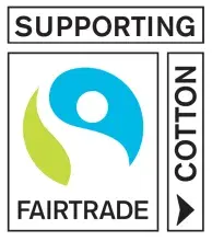 Fairtrade raw material label "Supporting Fairtrade Cotton"