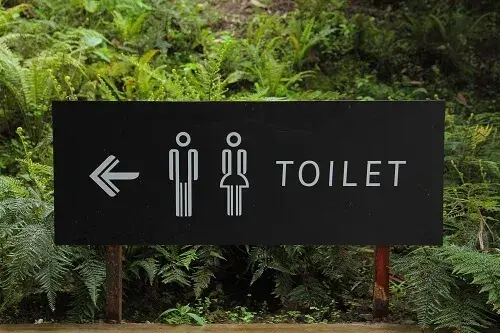 Openbaar toilet bordje