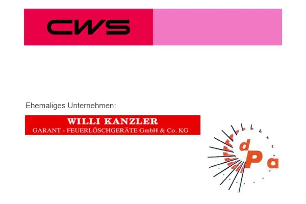 CWS Fire Safety Nürnberg - ehemalige Willi Kanzler Garant Feuerlöschgeräte und Dieter Pecher Alarmanalgen