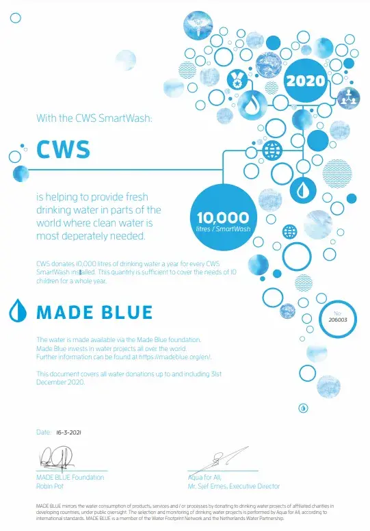 CWS Certificate Made Blue
