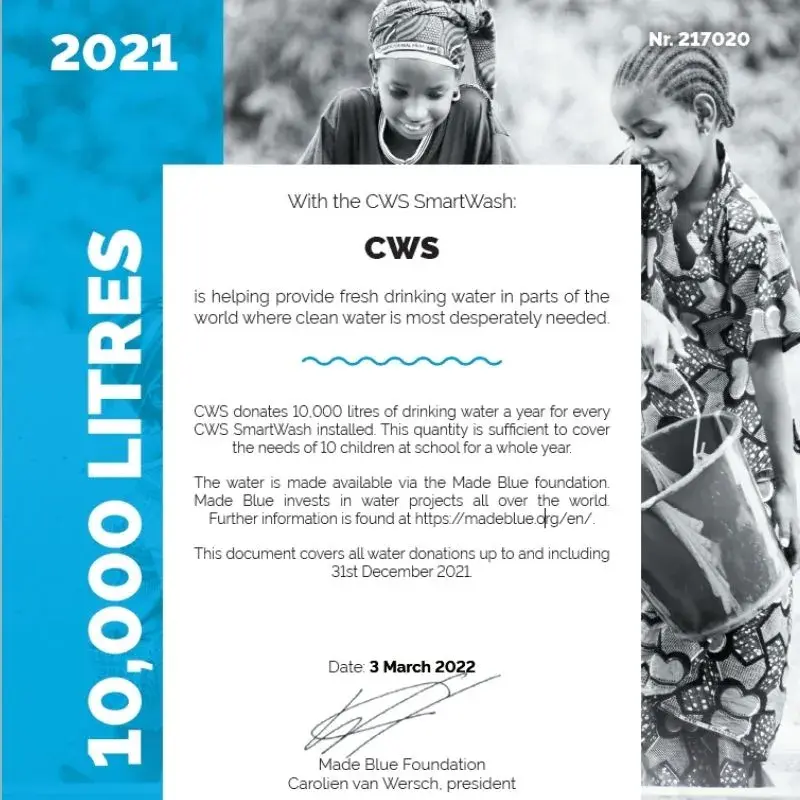 Made Blue certificate 2022