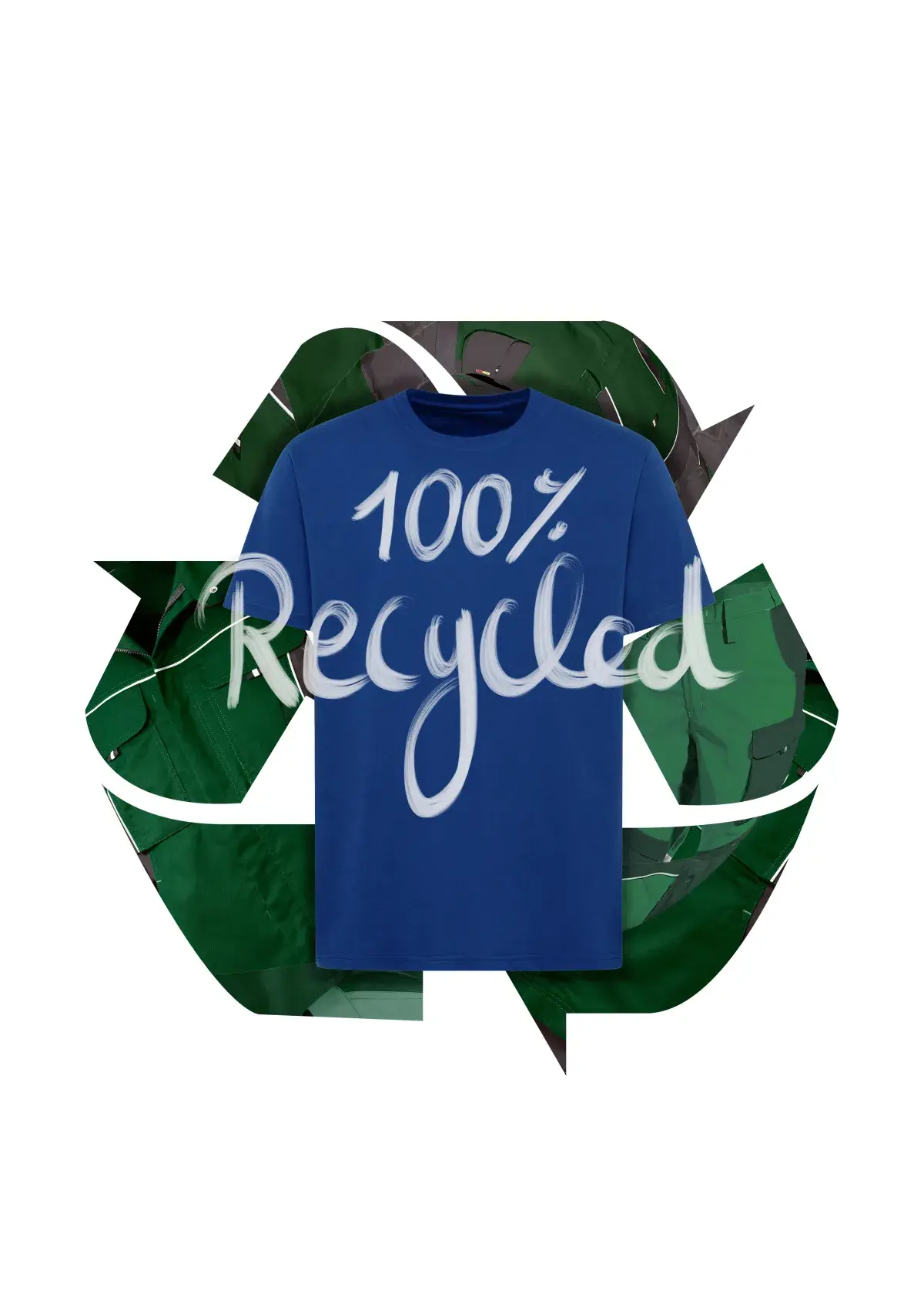 100% recycled t-shirt afbeelding