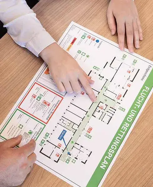 Fluchtplan Erstellung und Aktualisierung durch CWS