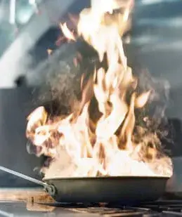 Brandgefahren in der Küche