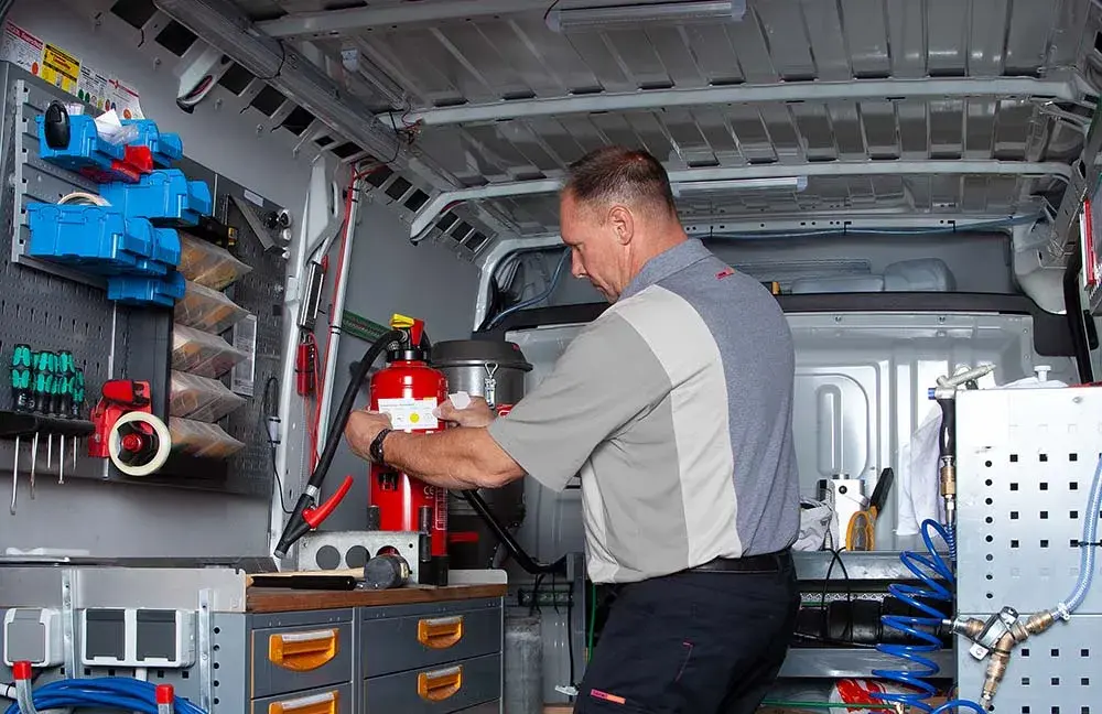 Feuerlöscher mit Prüfplakette-Neu-CWS Fire Safety