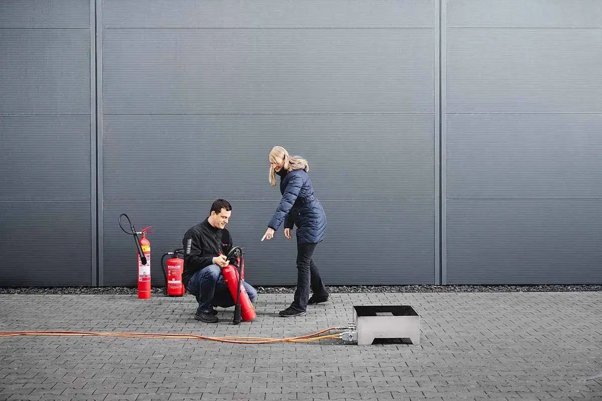 Brandschutzübung Betrieb-CWS Fire Safety-F-a