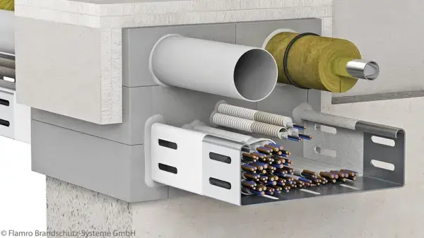 Brandabschottung von Rohre, Kabel und Schläuche - Beratung, Einbau, Prüfung