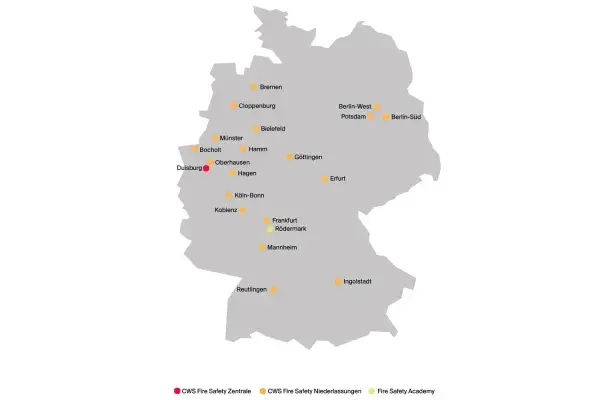 CWS Fire Safety Standorte in Deutschland